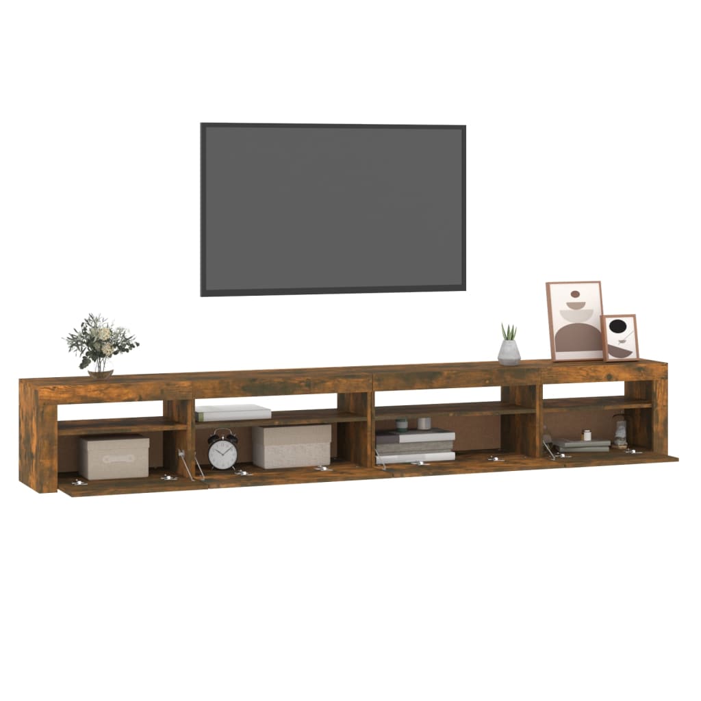 TV-taso LED-valoilla savutammi 270x35x40 cm - Sisustajankoti.fi