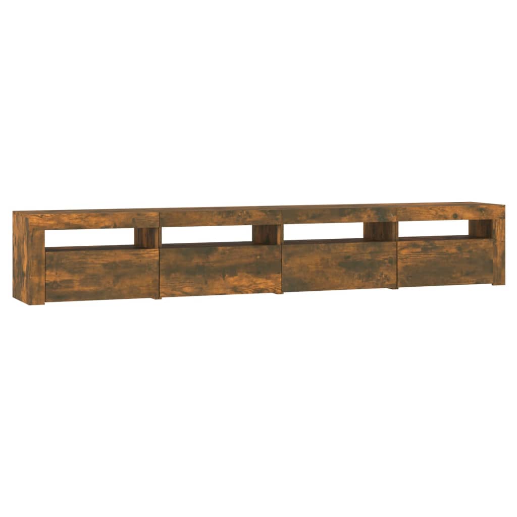 TV-taso LED-valoilla savutammi 240x35x40 cm - Sisustajankoti.fi