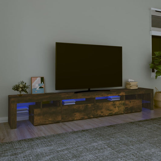 TV-taso LED-valoilla savutammi 260x36,5x40 cm - Sisustajankoti.fi