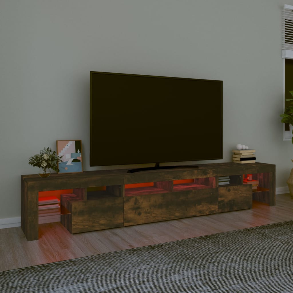 TV-taso LED-valoilla savutammi 230x36,5x40 cm - Sisustajankoti.fi