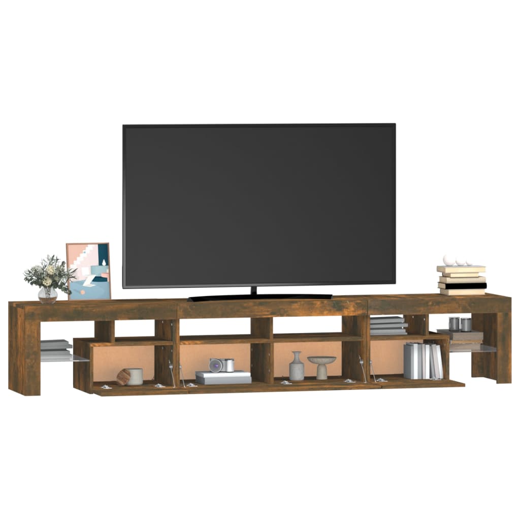 TV-taso LED-valoilla savutammi 230x36,5x40 cm - Sisustajankoti.fi