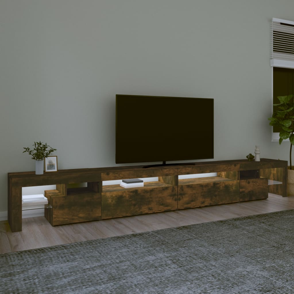 TV-taso LED-valoilla savutammi 290x36,5x40 cm - Sisustajankoti.fi