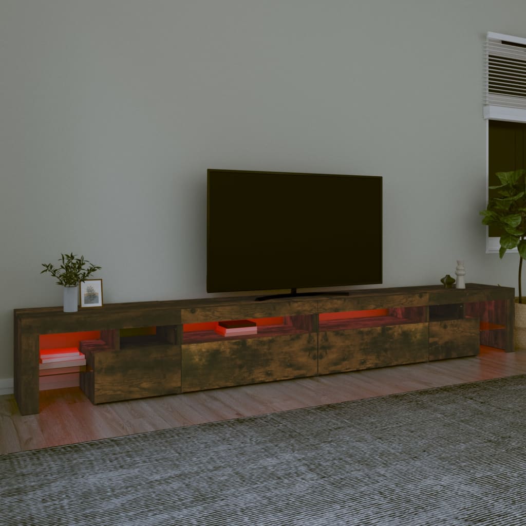 TV-taso LED-valoilla savutammi 290x36,5x40 cm - Sisustajankoti.fi