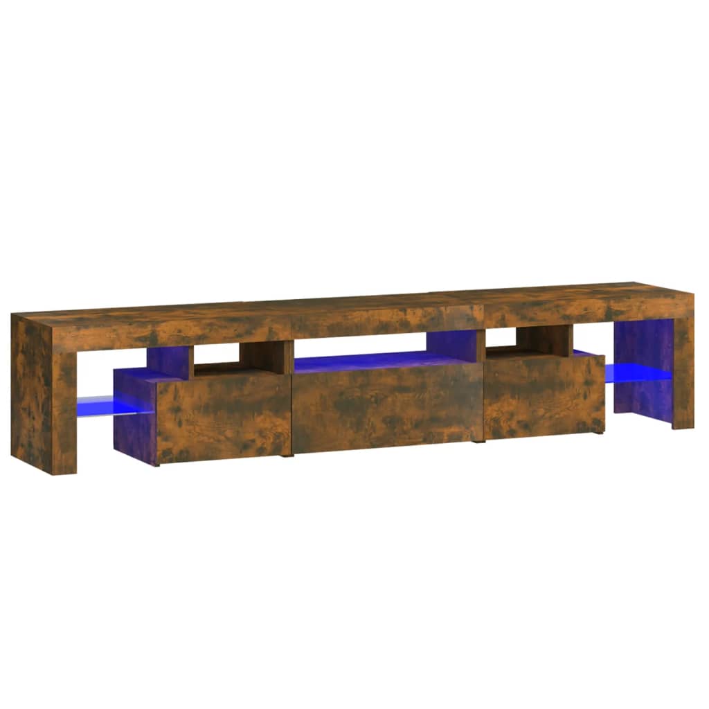 TV-taso LED-valoilla savutammi 200x36,5x40 cm - Sisustajankoti.fi