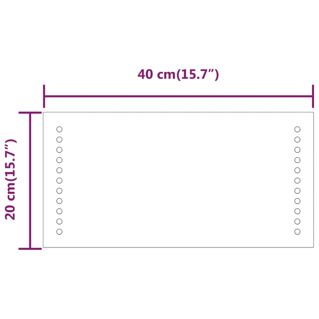 Kylpyhuoneen LED-peili 20x40 cm - Sisustajankoti.fi