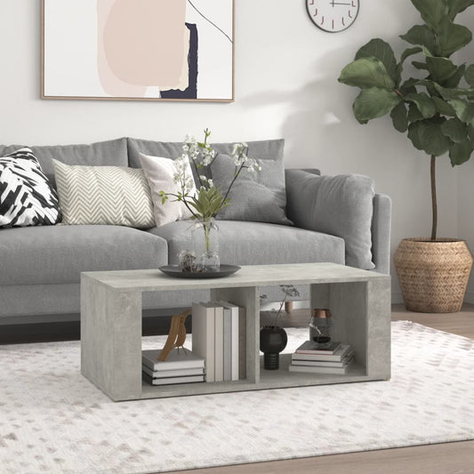 Sohvapöytä betoninharmaa 100x50x36 cm tekninen puu - Sisustajankoti.fi