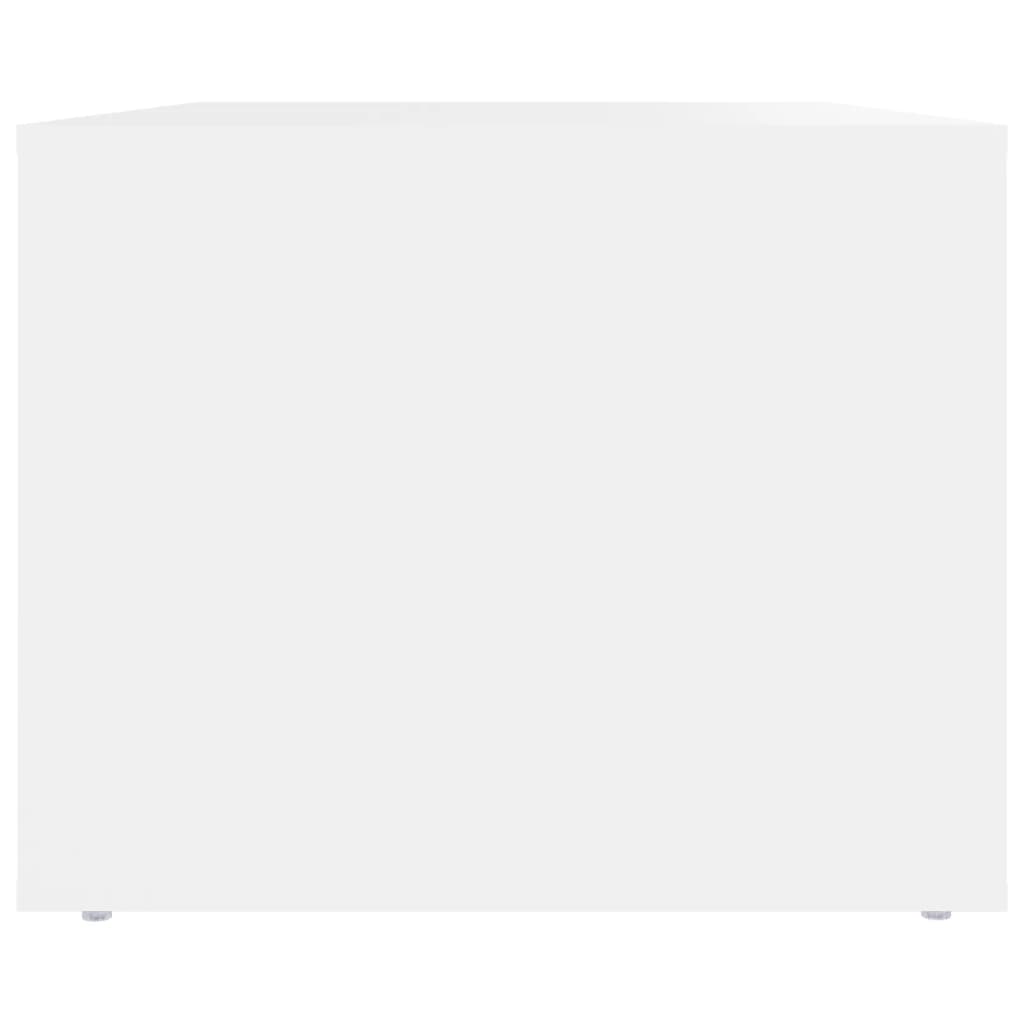 Sohvapöytä valkoinen 80x50x40 cm tekninen puu - Sisustajankoti.fi