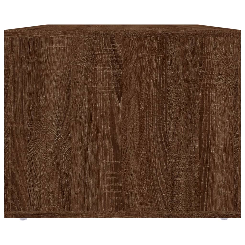 Sohvapöytä ruskea tammi 80x50x40 cm tekninen puu - Sisustajankoti.fi