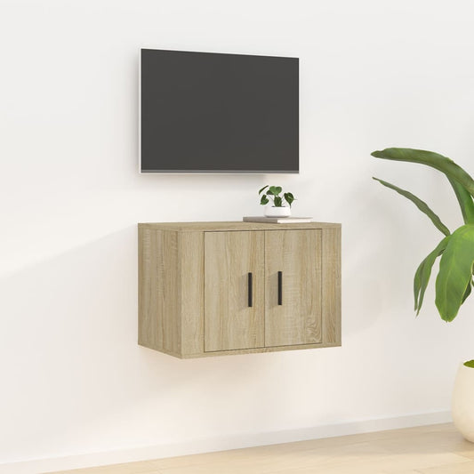 Seinäkiinnitettävä TV-taso Sonoma-tammi 57x34,5x40 cm - Sisustajankoti.fi