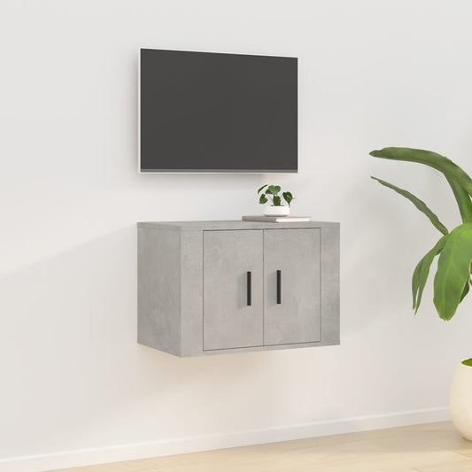 Seinäkiinnitettävä TV-taso betoninharmaa 57x34,5x40 cm - Sisustajankoti.fi
