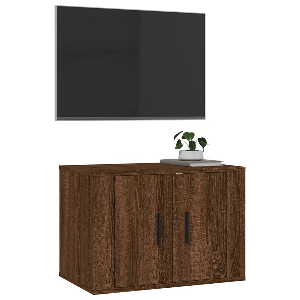 Seinäkiinnitettävä TV-taso ruskea tammi 57x34,5x40 cm - Sisustajankoti.fi