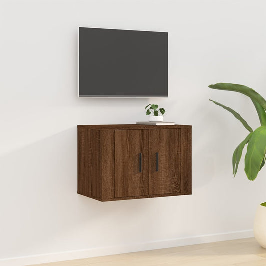 Seinäkiinnitettävä TV-taso ruskea tammi 57x34,5x40 cm - Sisustajankoti.fi