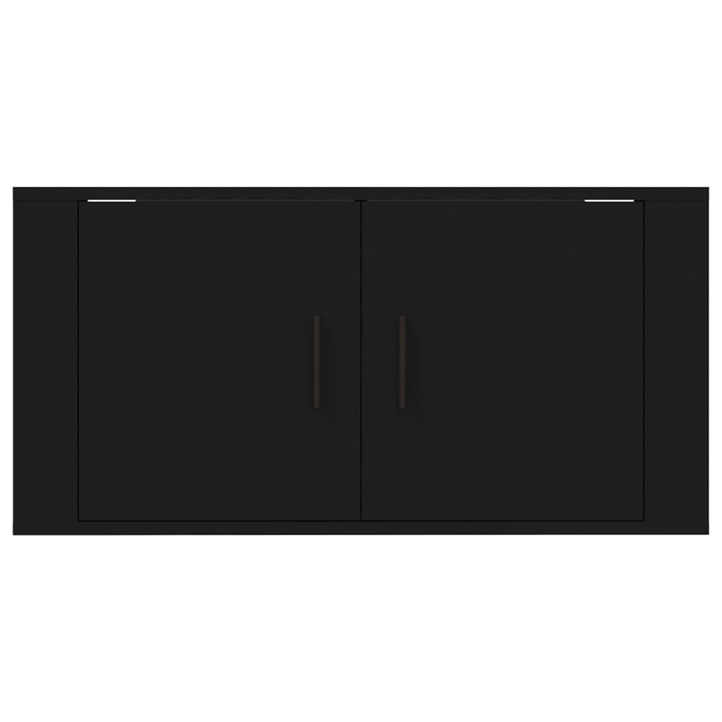 Seinäkiinnitettävä TV-taso musta 80x34,5x40 cm - Sisustajankoti.fi