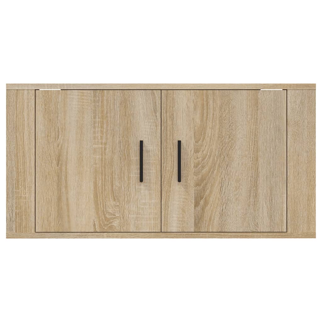 Seinäkiinnitettävä TV-taso Sonoma-tammi 80x34,5x40 cm - Sisustajankoti.fi