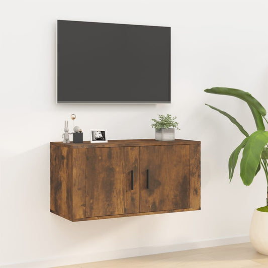 Seinäkiinnitettävä TV-taso savutammi 80x34,5x40 cm - Sisustajankoti.fi