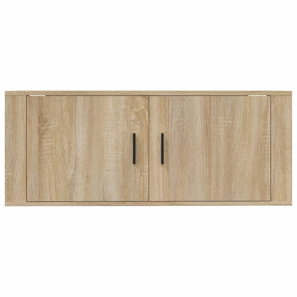 Seinäkiinnitettävä TV-taso Sonoma-tammi 100x34,5x40 cm - Sisustajankoti.fi