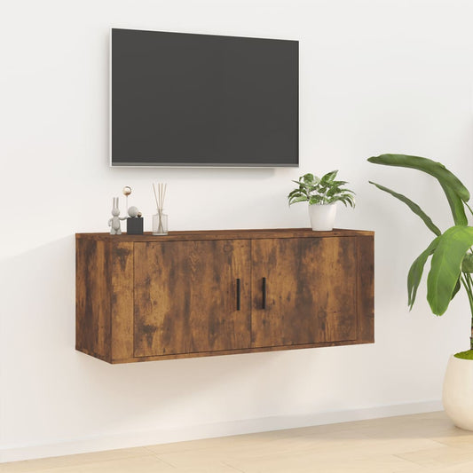 Seinäkiinnitettävä TV-taso savutammi 100x34,5x40 cm - Sisustajankoti.fi