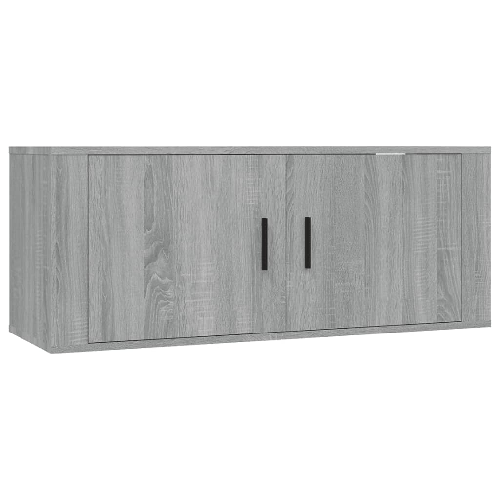 Seinäkiinnitettävä TV-taso Sonoma-tammi 100x34,5x40 cm - Sisustajankoti.fi