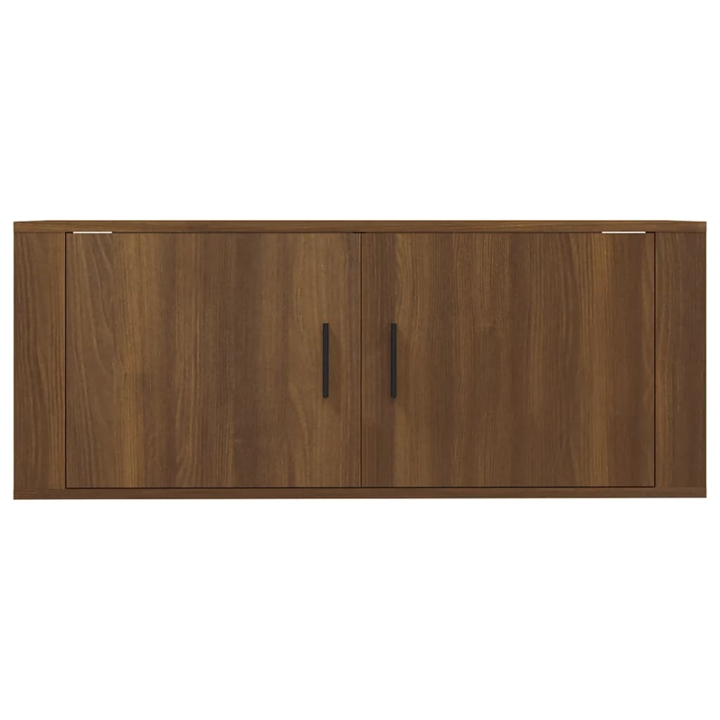 Seinäkiinnitettävä TV-taso ruskea tammi 100x34,5x40 cm - Sisustajankoti.fi