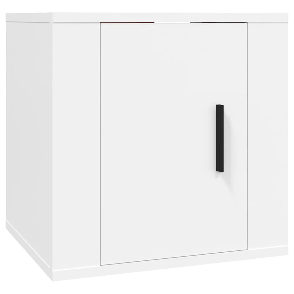 Seinäkiinnitettävät TV-tasot 2 kpl valkoinen 40x34,5x40 cm - Sisustajankoti.fi