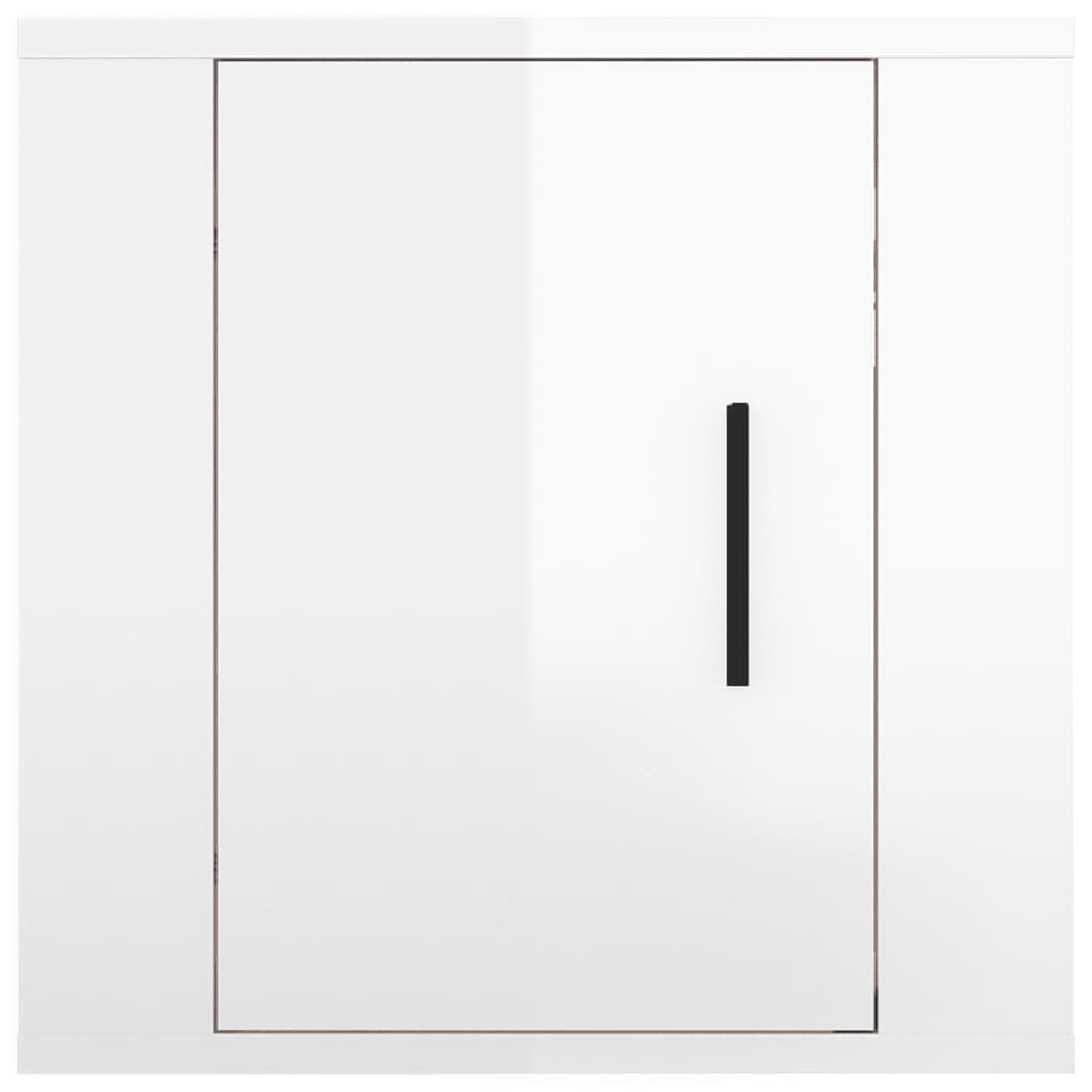 Seinäkiinnitettävät TV-tasot 2kpl kork.kiilto valk 40x34,5x40cm - Sisustajankoti.fi