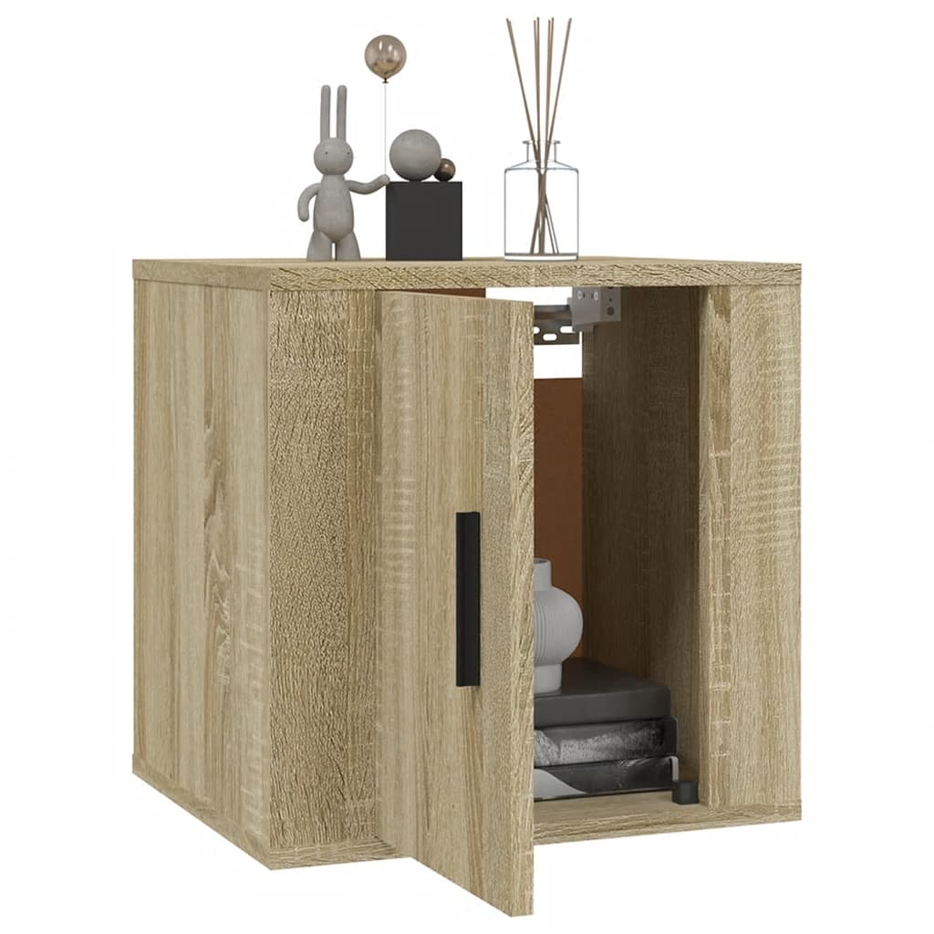 Seinäkiinnitettävät TV-tasot 2 kpl Sonoma-tammi 40x34,5x40 cm - Sisustajankoti.fi