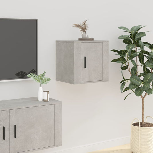 Seinäkiinnitettävä TV-taso betoninharmaa 40x34,5x40 cm - Sisustajankoti.fi