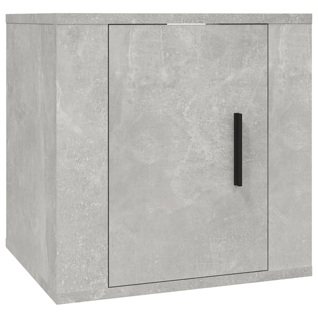 Seinäkiinnitettävät TV-tasot 2 kpl betoninharmaa 40x34,5x40 cm - Sisustajankoti.fi
