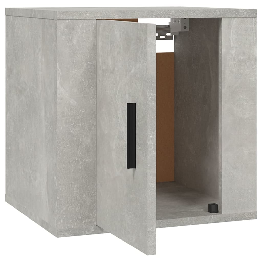Seinäkiinnitettävät TV-tasot 2 kpl betoninharmaa 40x34,5x40 cm - Sisustajankoti.fi