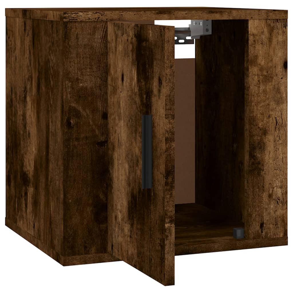 Seinäkiinnitettävät TV-tasot 2 kpl savutammi 40x34,5x40 cm - Sisustajankoti.fi