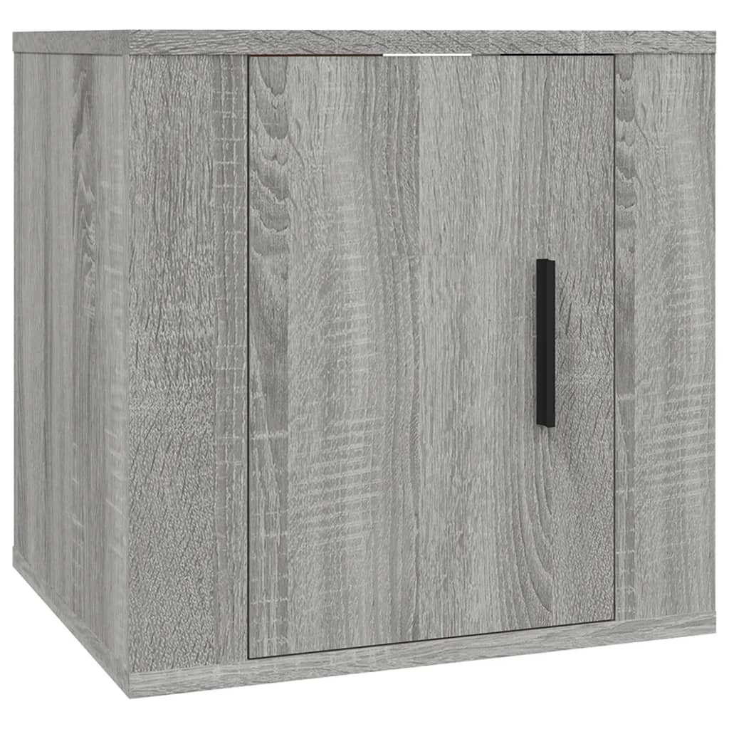 Seinäkiinnitettävät TV-tasot 2 kpl harmaa Sonoma 40x34,5x40 cm - Sisustajankoti.fi