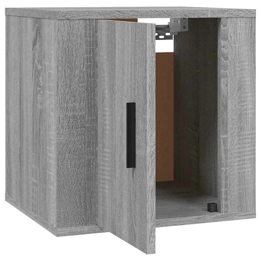 Seinäkiinnitettävät TV-tasot 2 kpl harmaa Sonoma 40x34,5x40 cm - Sisustajankoti.fi