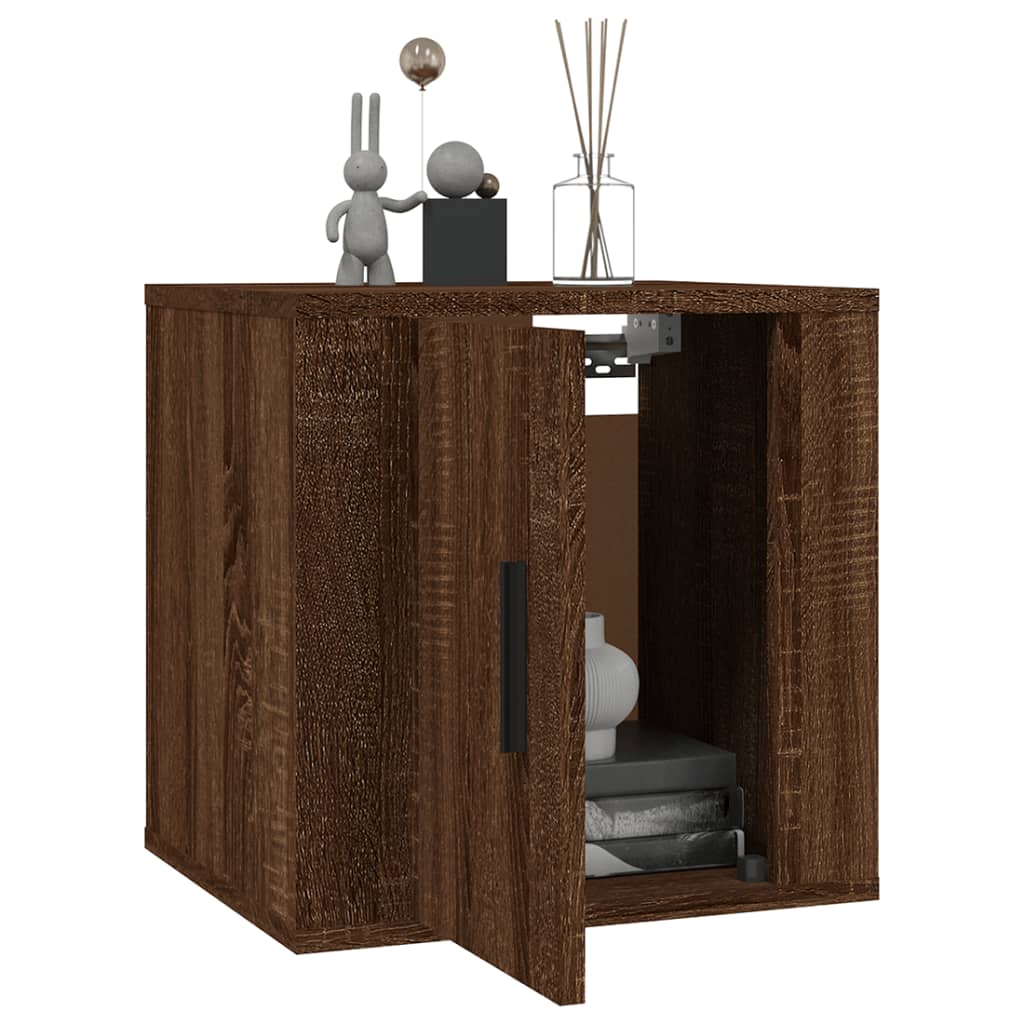 Seinäkiinnitettävät TV-tasot 2 kpl ruskea tammi 40x34,5x40 cm - Sisustajankoti.fi