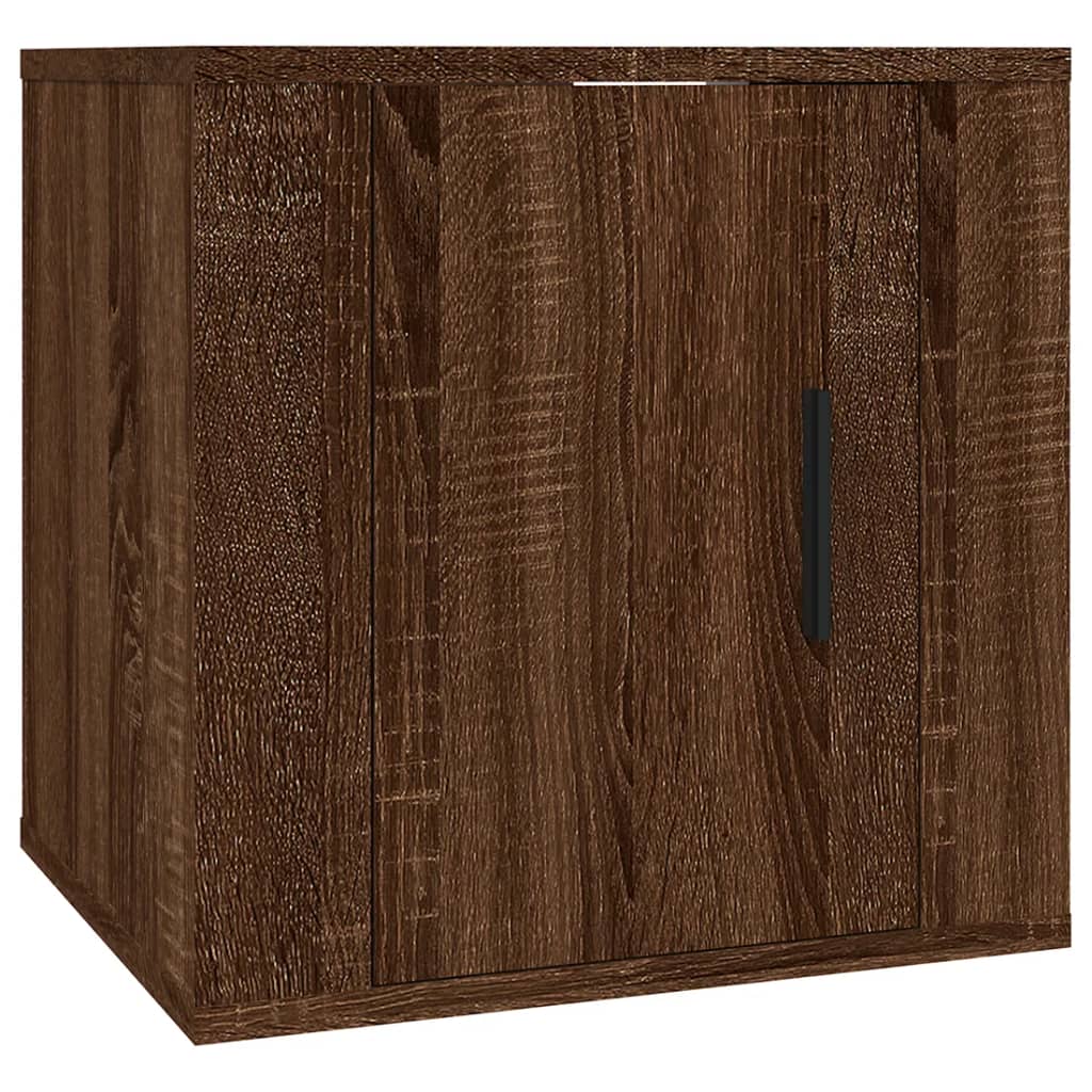 Seinäkiinnitettävät TV-tasot 2 kpl ruskea tammi 40x34,5x40 cm - Sisustajankoti.fi