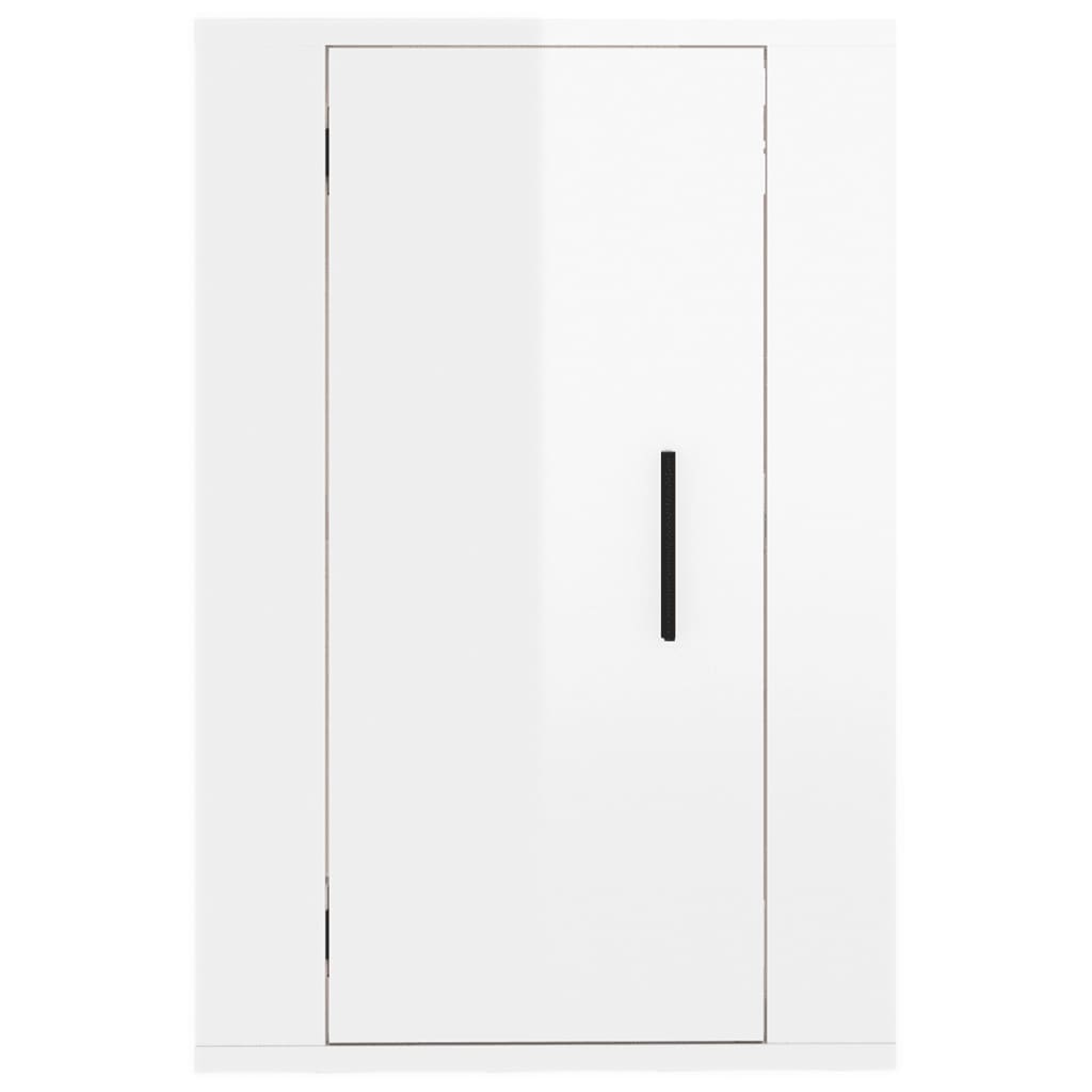 Seinäkiinnitettävät TV-tasot 2kpl kork.kiilto valk 40x34,5x60cm - Sisustajankoti.fi