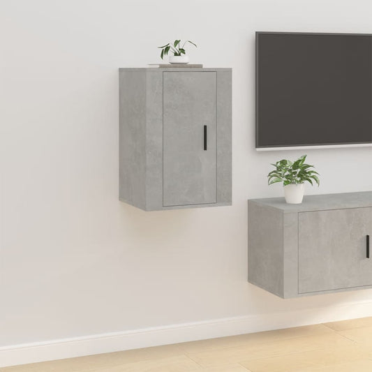 Seinäkiinnitettävä TV-taso betoninharmaa 40x34,5x60 cm - Sisustajankoti.fi