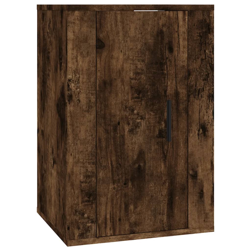 Seinäkiinnitettävät TV-tasot 2 kpl savutammi 40x34,5x60 cm - Sisustajankoti.fi