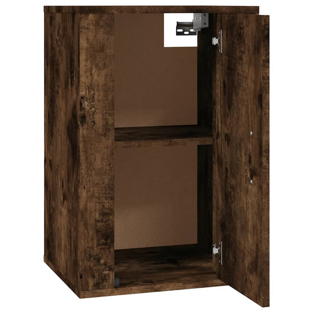 Seinäkiinnitettävät TV-tasot 2 kpl savutammi 40x34,5x60 cm - Sisustajankoti.fi