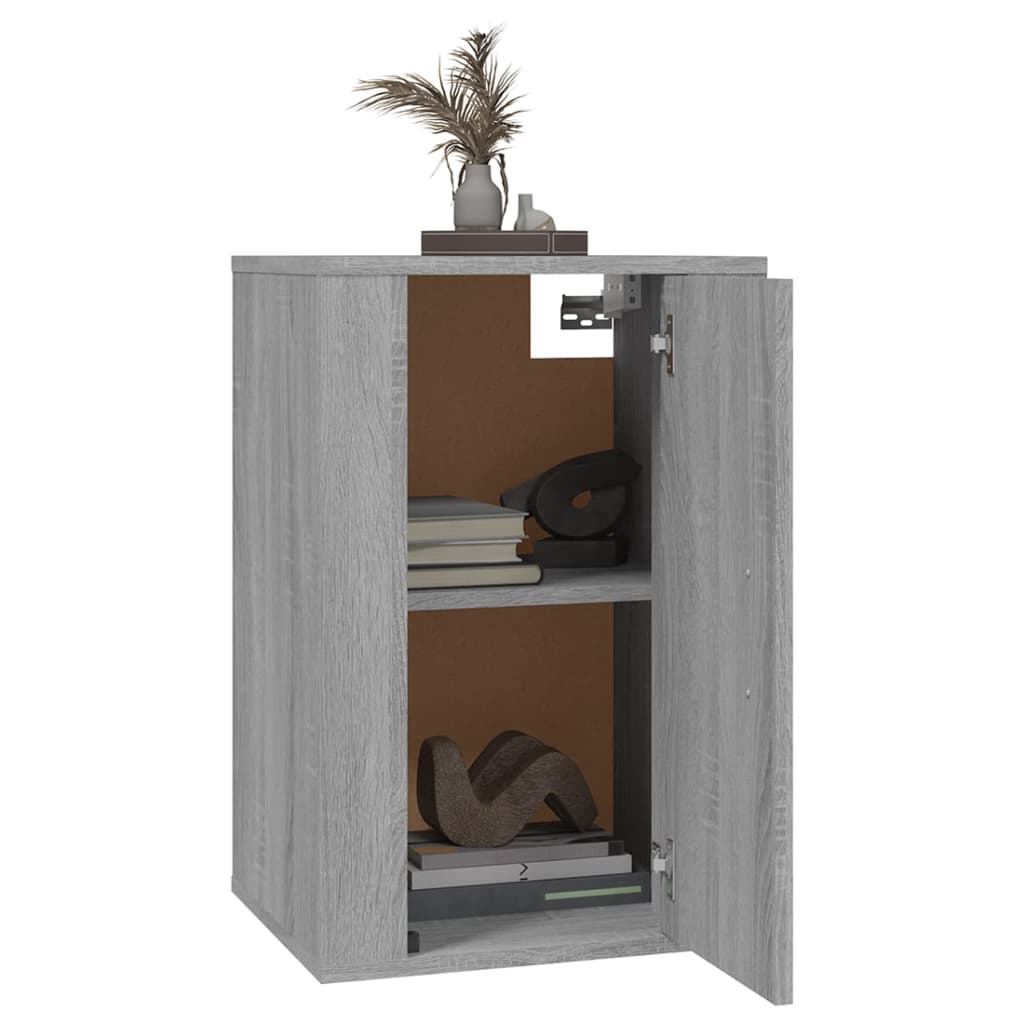 Seinäkiinnitettävät TV-tasot 2 kpl harmaa Sonoma 40x34,5x60 cm - Sisustajankoti.fi