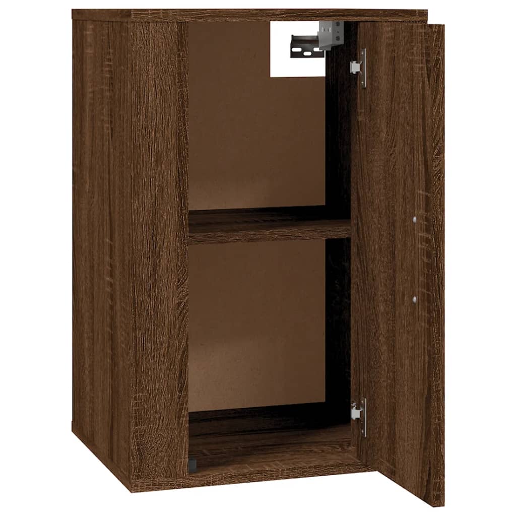 Seinäkiinnitettävät TV-tasot 2 kpl ruskea tammi 40x34,5x60 cm - Sisustajankoti.fi