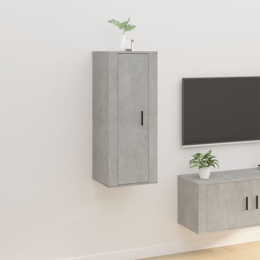 Seinäkiinnitettävä TV-taso betoninharmaa 40x34,5x100 cm - Sisustajankoti.fi