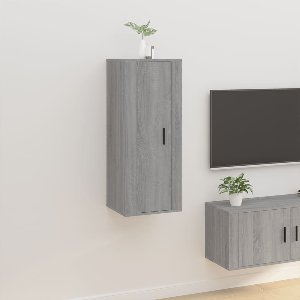 Seinäkiinnitettävä TV-taso harmaa Sonoma 40x34,5x100 cm - Sisustajankoti.fi