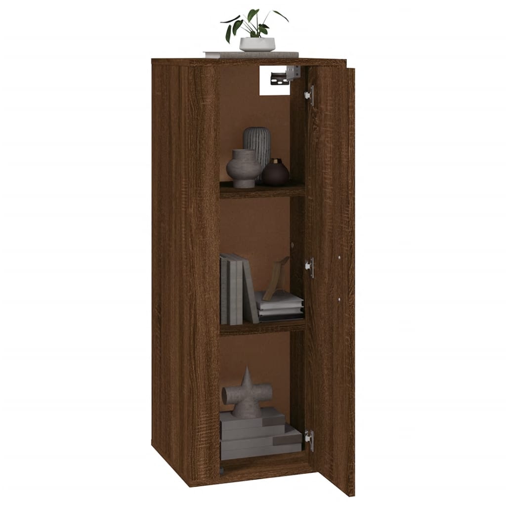 Seinäkiinnitettävä TV-taso ruskea tammi 40x34,5x100 cm - Sisustajankoti.fi