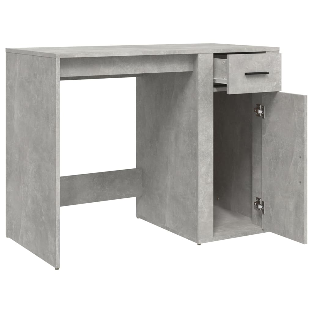 Työpöytä betoninharmaa 100x49x75 cm tekninen puu - Sisustajankoti.fi