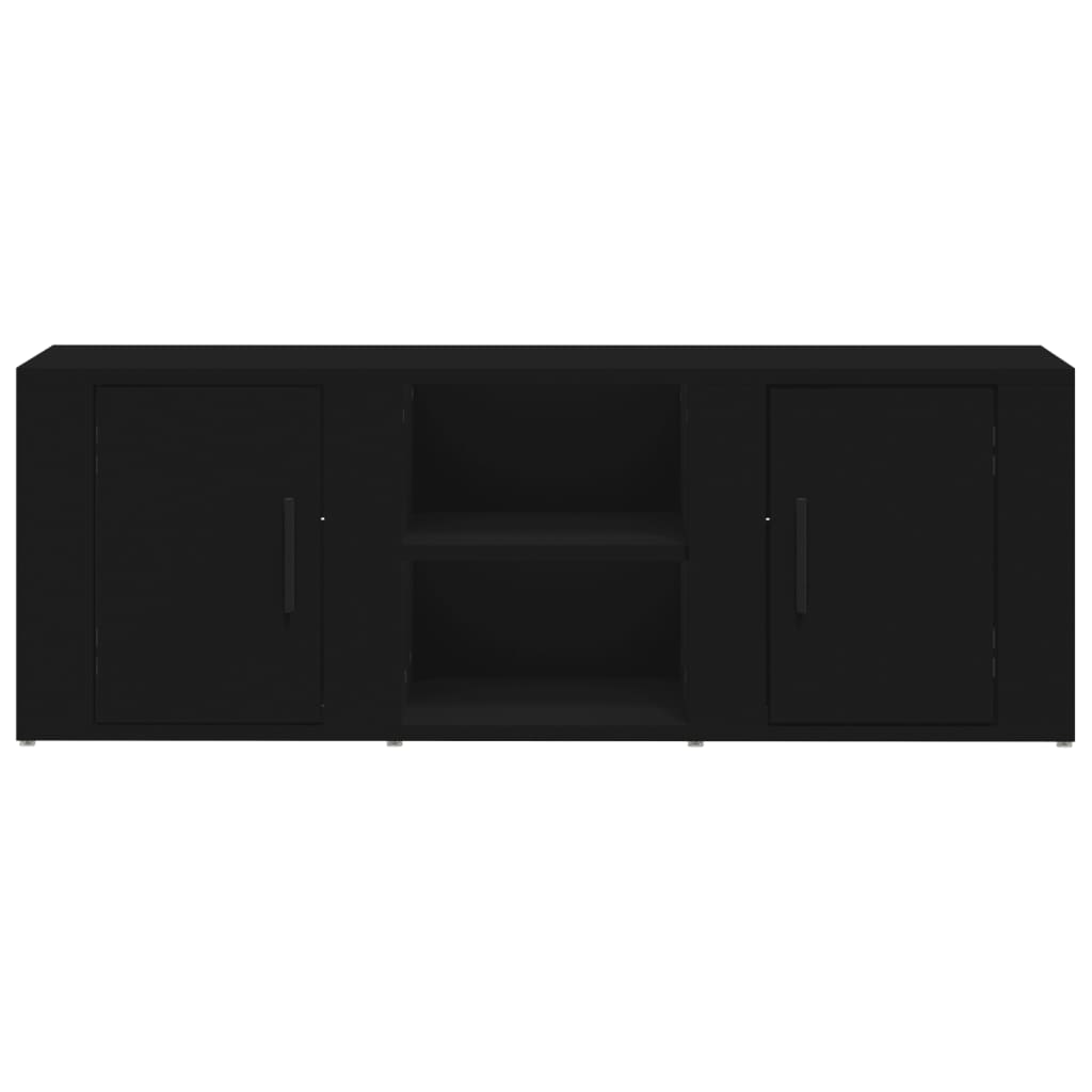 TV-taso musta 100x31,5x35 cm tekninen puu - Sisustajankoti.fi
