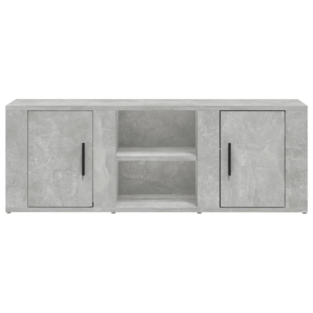TV-taso betoninharmaa 100x31,5x35 cm tekninen puu - Sisustajankoti.fi