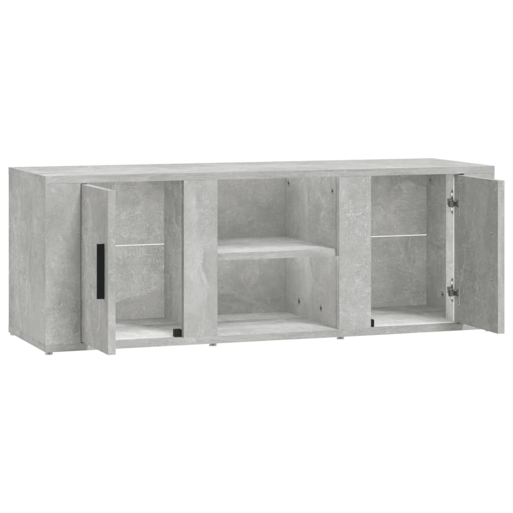TV-taso betoninharmaa 100x31,5x35 cm tekninen puu - Sisustajankoti.fi