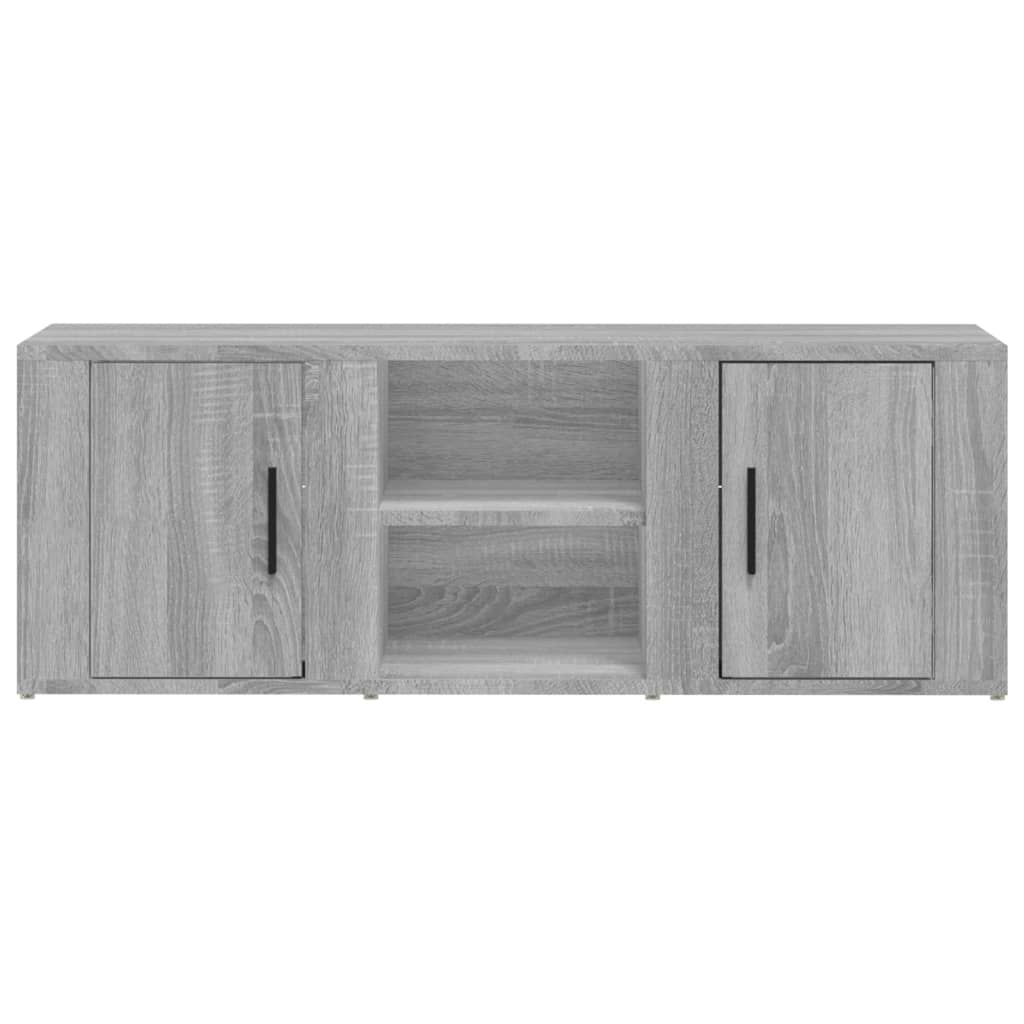 TV-taso harmaa Sonoma 100x31,5x35 cm tekninen puu - Sisustajankoti.fi