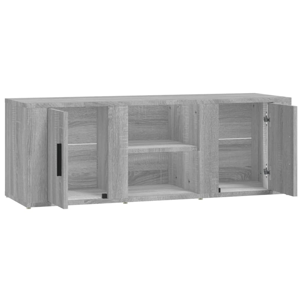 TV-taso harmaa Sonoma 100x31,5x35 cm tekninen puu - Sisustajankoti.fi