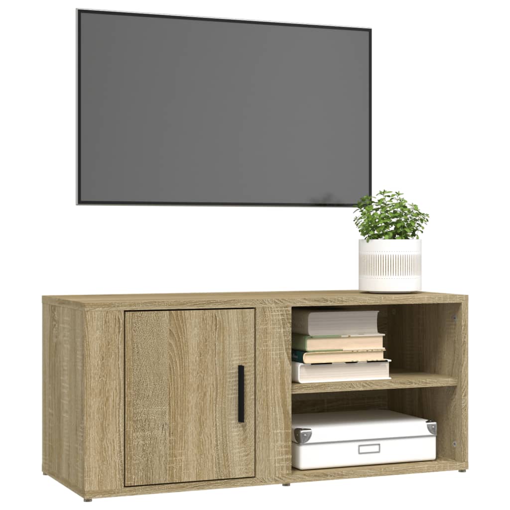 TV-taso Sonoma-tammi 80x31,5x36 cm tekninen puu - Sisustajankoti.fi